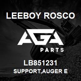 LB851231 Leeboy Rosco SUPPORT,AUGER E | AGA Parts