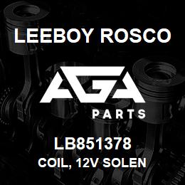 LB851378 Leeboy Rosco COIL, 12V SOLEN | AGA Parts