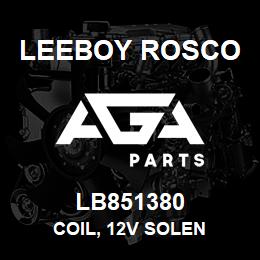 LB851380 Leeboy Rosco COIL, 12V SOLEN | AGA Parts