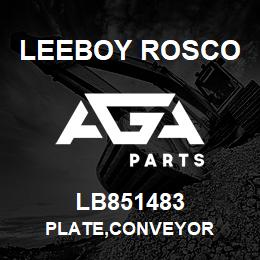 LB851483 Leeboy Rosco PLATE,CONVEYOR | AGA Parts