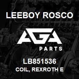 LB851536 Leeboy Rosco COIL, REXROTH E | AGA Parts