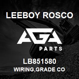 LB851580 Leeboy Rosco WIRING,GRADE CO | AGA Parts