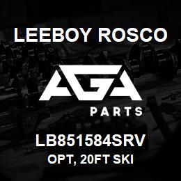 LB851584SRV Leeboy Rosco OPT, 20FT SKI | AGA Parts