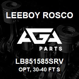 LB851585SRV Leeboy Rosco OPT, 30-40 FT S | AGA Parts