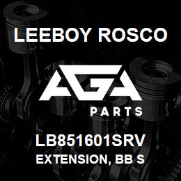 LB851601SRV Leeboy Rosco EXTENSION, BB S | AGA Parts