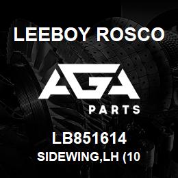 LB851614 Leeboy Rosco SIDEWING,LH (10 | AGA Parts