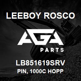 LB851619SRV Leeboy Rosco PIN, 1000C HOPP | AGA Parts