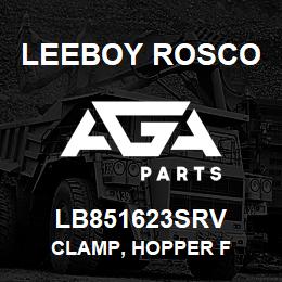 LB851623SRV Leeboy Rosco CLAMP, HOPPER F | AGA Parts