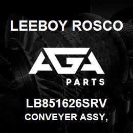 LB851626SRV Leeboy Rosco CONVEYER ASSY, | AGA Parts