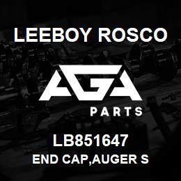 LB851647 Leeboy Rosco END CAP,AUGER S | AGA Parts