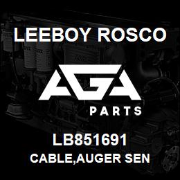 LB851691 Leeboy Rosco CABLE,AUGER SEN | AGA Parts