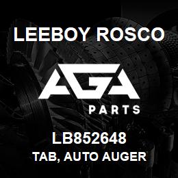 LB852648 Leeboy Rosco TAB, AUTO AUGER | AGA Parts