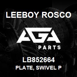 LB852664 Leeboy Rosco PLATE, SWIVEL P | AGA Parts