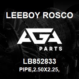 LB852833 Leeboy Rosco PIPE,2.50X2.25, | AGA Parts