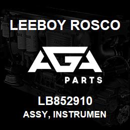 LB852910 Leeboy Rosco ASSY, INSTRUMEN | AGA Parts