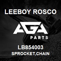 LB854003 Leeboy Rosco SPROCKET,CHAIN | AGA Parts