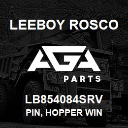 LB854084SRV Leeboy Rosco PIN, HOPPER WIN | AGA Parts