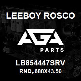 LB854447SRV Leeboy Rosco RND,.688X43.50 | AGA Parts