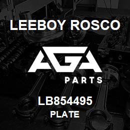 LB854495 Leeboy Rosco PLATE | AGA Parts