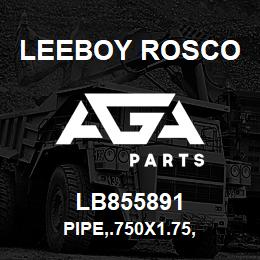 LB855891 Leeboy Rosco PIPE,.750X1.75, | AGA Parts