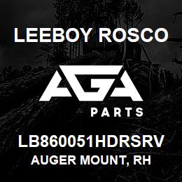 LB860051HDRSRV Leeboy Rosco AUGER MOUNT, RH | AGA Parts