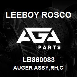 LB860083 Leeboy Rosco AUGER ASSY,RH,C | AGA Parts