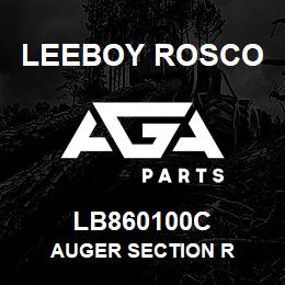 LB860100C Leeboy Rosco AUGER SECTION R | AGA Parts