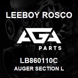 LB860110C Leeboy Rosco AUGER SECTION L | AGA Parts