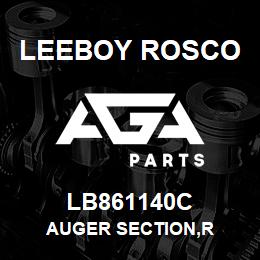 LB861140C Leeboy Rosco AUGER SECTION,R | AGA Parts