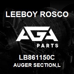 LB861150C Leeboy Rosco AUGER SECTION,L | AGA Parts