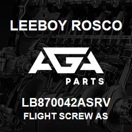 LB870042ASRV Leeboy Rosco FLIGHT SCREW AS | AGA Parts