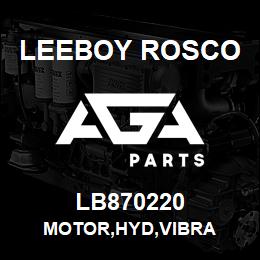 LB870220 Leeboy Rosco MOTOR,HYD,VIBRA | AGA Parts