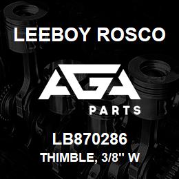 LB870286 Leeboy Rosco THIMBLE, 3/8" W | AGA Parts