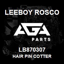 LB870307 Leeboy Rosco HAIR PIN COTTER | AGA Parts