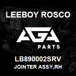 LB890002SRV Leeboy Rosco JOINTER ASSY,RH | AGA Parts