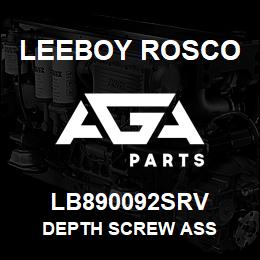 LB890092SRV Leeboy Rosco DEPTH SCREW ASS | AGA Parts