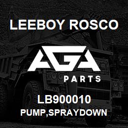 LB900010 Leeboy Rosco PUMP,SPRAYDOWN | AGA Parts