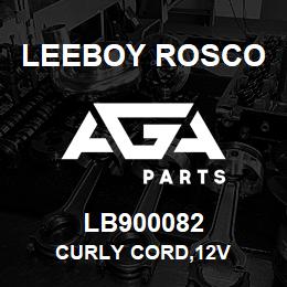 LB900082 Leeboy Rosco CURLY CORD,12V | AGA Parts