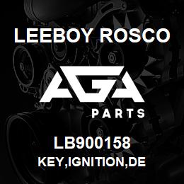 LB900158 Leeboy Rosco KEY,IGNITION,DE | AGA Parts