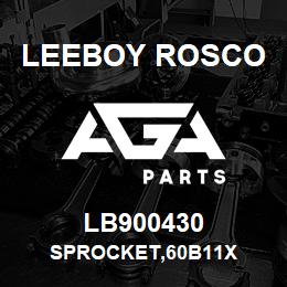 LB900430 Leeboy Rosco SPROCKET,60B11X | AGA Parts