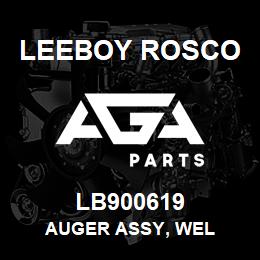 LB900619 Leeboy Rosco AUGER ASSY, WEL | AGA Parts