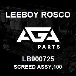 LB900725 Leeboy Rosco SCREED ASSY,100 | AGA Parts