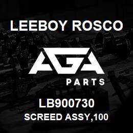 LB900730 Leeboy Rosco SCREED ASSY,100 | AGA Parts