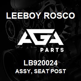 LB920024 Leeboy Rosco ASSY, SEAT POST | AGA Parts