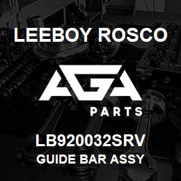 LB920032SRV Leeboy Rosco GUIDE BAR ASSY | AGA Parts