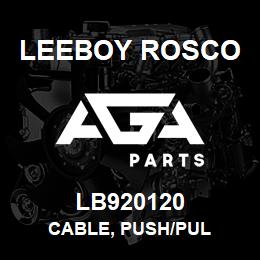 LB920120 Leeboy Rosco CABLE, PUSH/PUL | AGA Parts