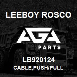 LB920124 Leeboy Rosco CABLE,PUSH/PULL | AGA Parts