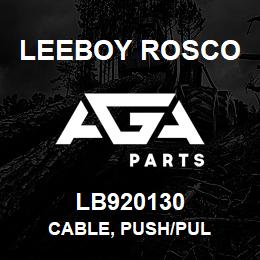 LB920130 Leeboy Rosco CABLE, PUSH/PUL | AGA Parts