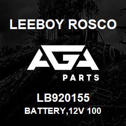 LB920155 Leeboy Rosco BATTERY,12V 100 | AGA Parts