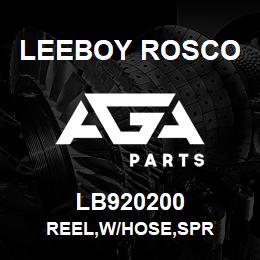 LB920200 Leeboy Rosco REEL,W/HOSE,SPR | AGA Parts